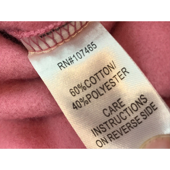 C & K designs NWT Pink Sweatshirt Embroidered with Butterflies& Rose Size Small - Picture 5 of 7
